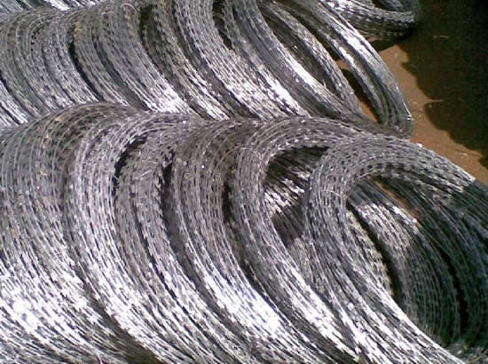 Stainless Steel 304 Concertina Razor Wire